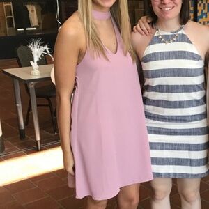 Mauve/Blush Pink Halter Dress